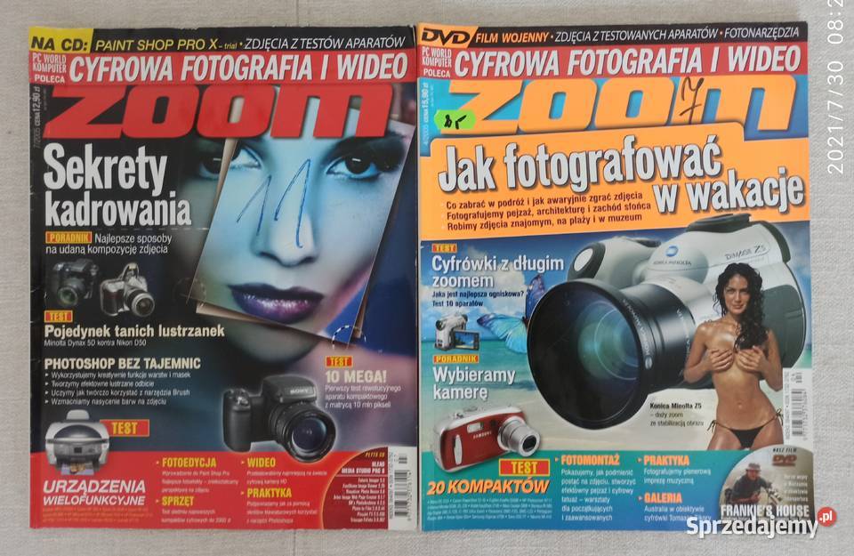 Zestaw magazynów o fotografii 18 sztuk