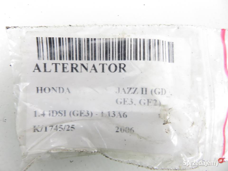 ALTERNATOR HONDA JAZZ II 14 iDSI A5TB1391ZD