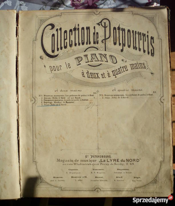 ANTYK Stare nuty oprawiony zbiór ocenzurowany Kraków sprzedam