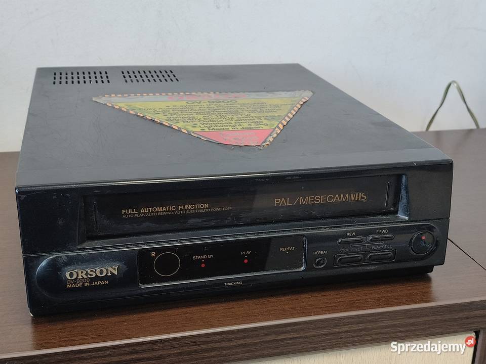 Odtwarzacz wideo VHS Made in Japan Tychy