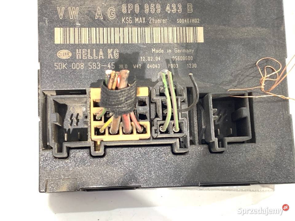 MODUŁ KOMFORTU AUDI A3 8P 8P0959433B Hatchback osobowe