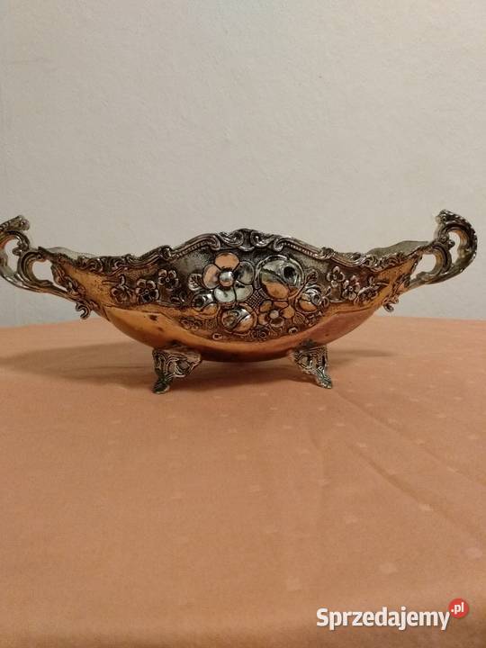 Żardiniera gondolowa posrebrzana Szczecinek