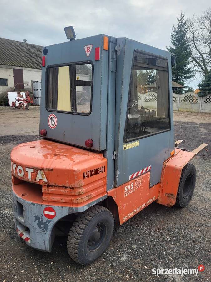 Wózek widłowy Toyota 5FG 25 udźwig 25t przesuw sprzedam