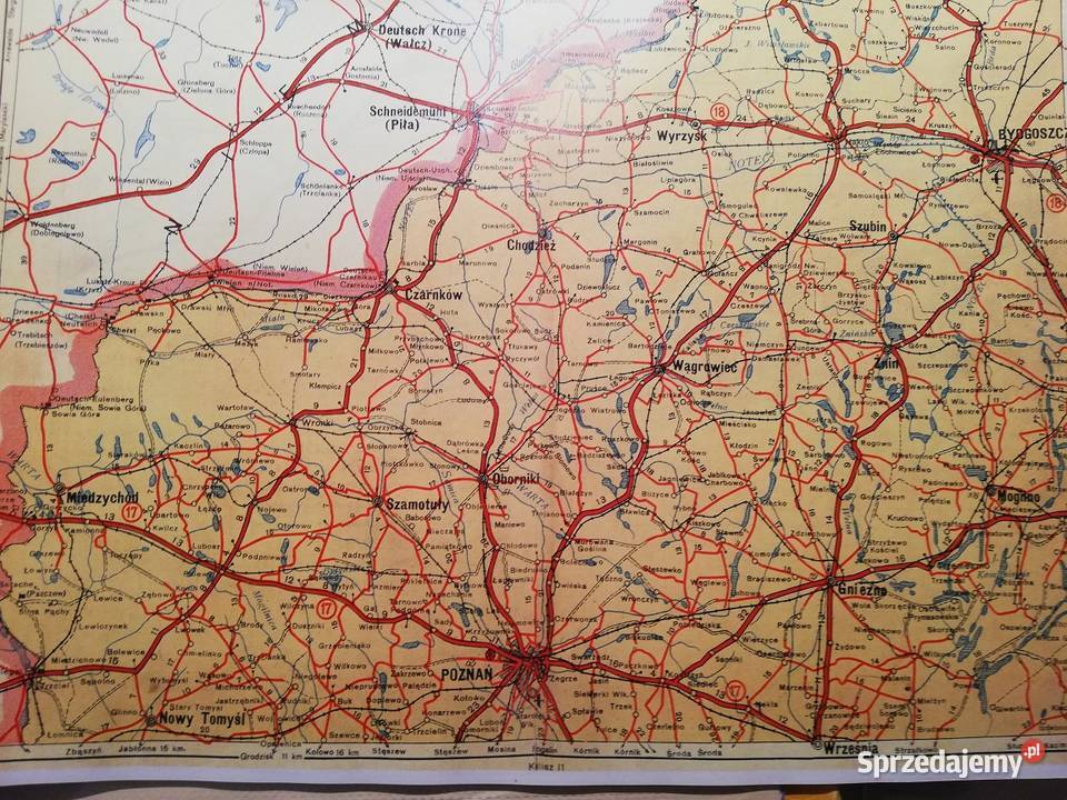 Atlas dróg samochodowych w Polsce 1939 ksero miękka