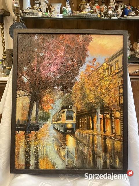 Jesienny Kraków z tramwajem Marlena Łozińska sprzedam