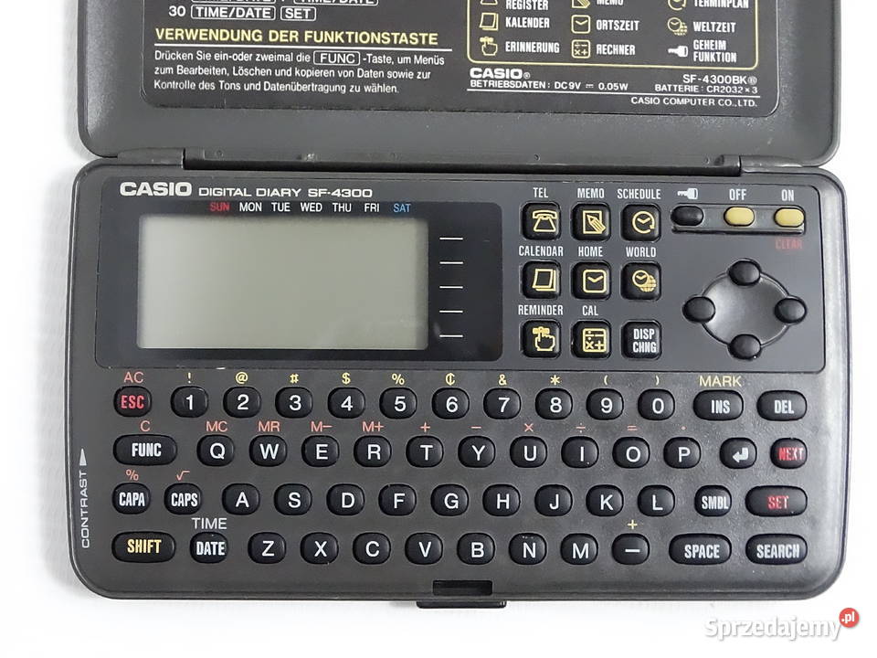 Retro Casio Digital Diary SF4300 32KB Vintage Pozostałe Biłgoraj