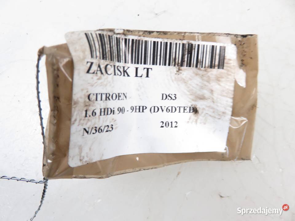 ZACISK LEWY TYŁ CITROEN DS3 16 eHDi osobowe Motoryzacja