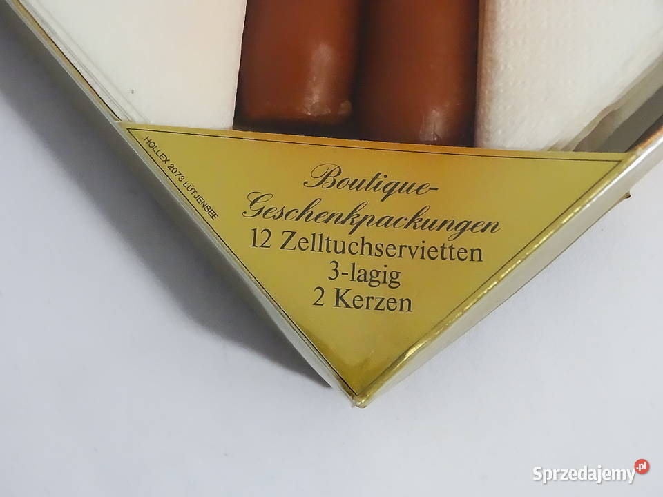 Elegancki zestaw dekoracyjny 2 świeczki stołowe