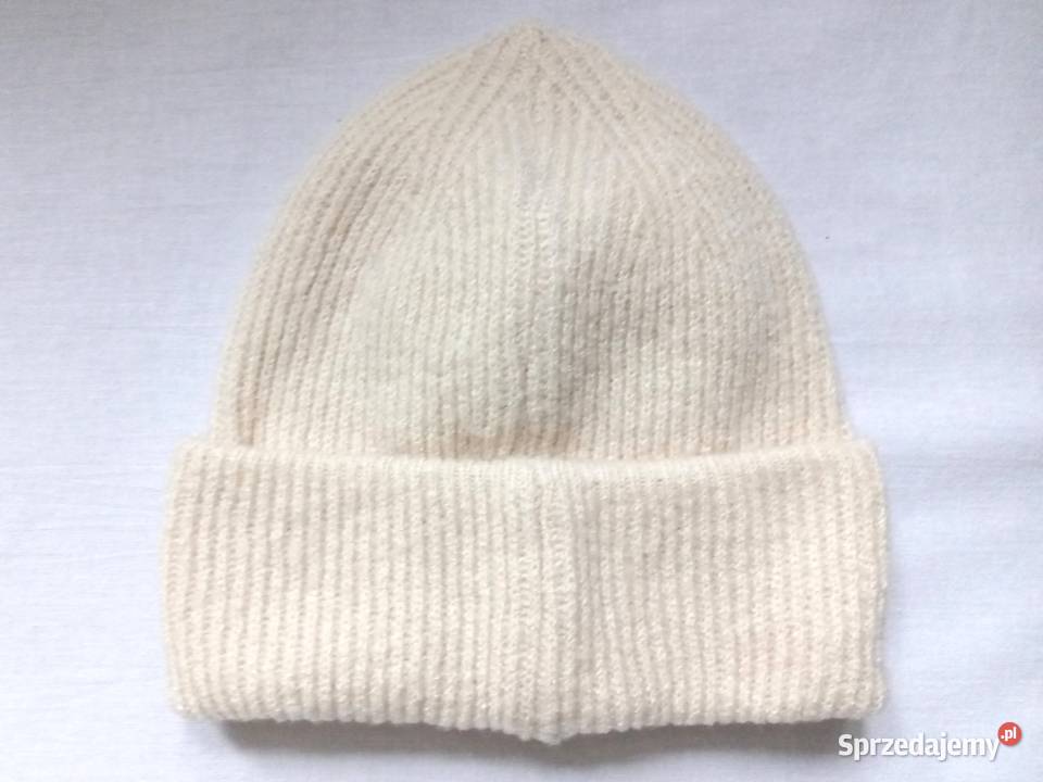 Czapka kremowa r MXXL cieńsza Unisex NOWA podlaskie