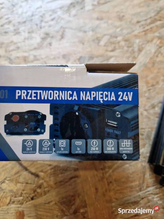 Przetwornica Napięcia 24V na 230V 250W500W GEKO