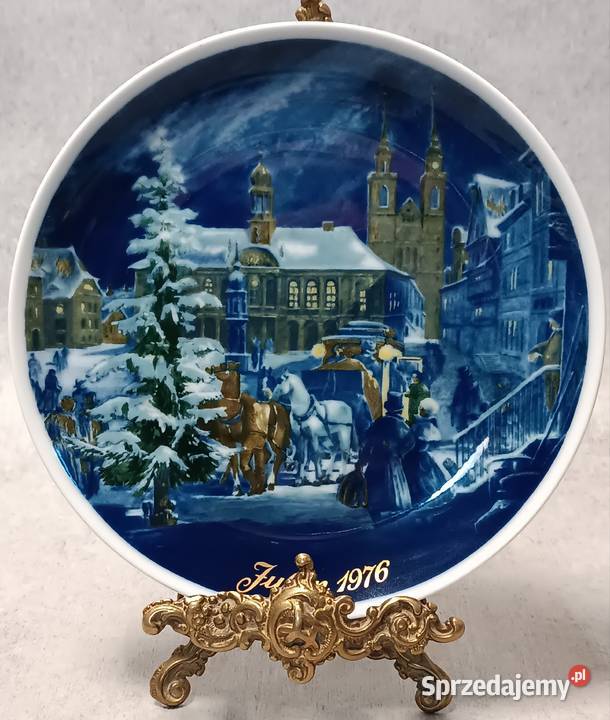 Royal TETTAU Talerz Kolekcjonerski Julen 1976 Dobrzany