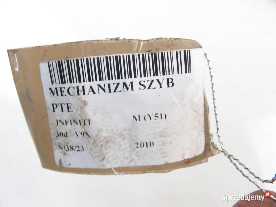 PODNOŚNIK SZYBY PRAWY TYLNY INFINITI M