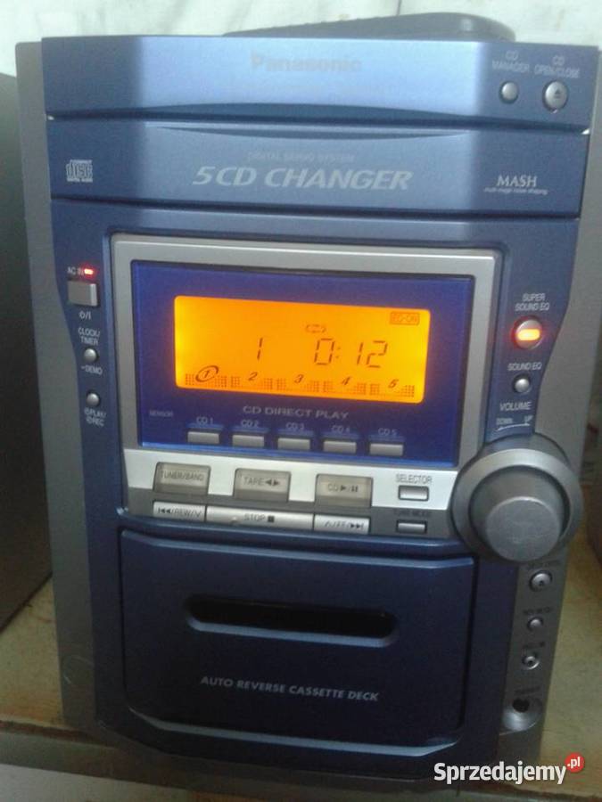 radio kseta CD wieża PANASONIC komplet z pilotem Wieże i miniwieże Ostrowiec Świętokrzyski