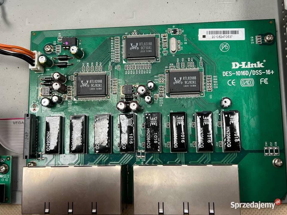 Switch DLink DES1016D Uszkodzony Obudowa Gliwice sprzedam