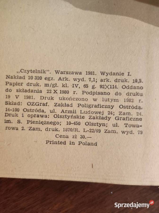 Ulica ciemnych sklepików Patrick Modiano świętokrzyskie Kielce