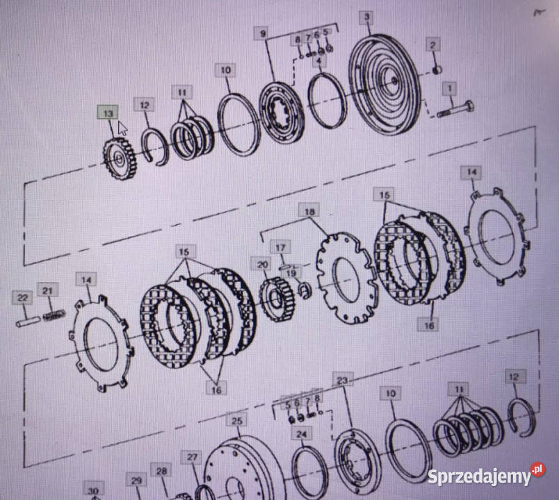 John Deere RE16824piastaJohn Deere 455547554955 Jastrzębniki sprzedam