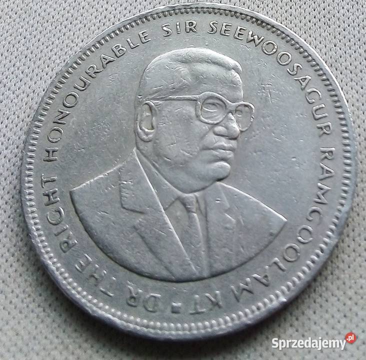 MAURITIUS 5 RUPEES 1987 r