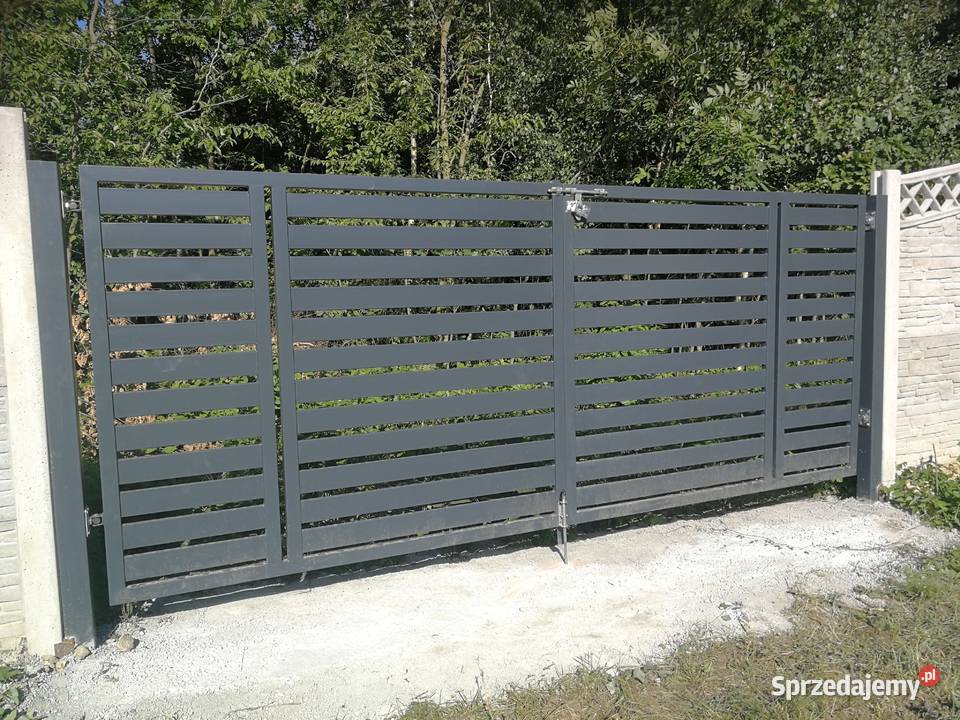 Brama dwuskrzydłowa ocynkowana proszkowo ocynk Ogrodzenia i bramy Radomsko sprzedam