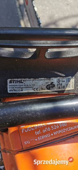 Okazja Piła Pilarka Stihl MS 462 CM 44 kw 60 Piły łańcuchowe Olszewo-Borki