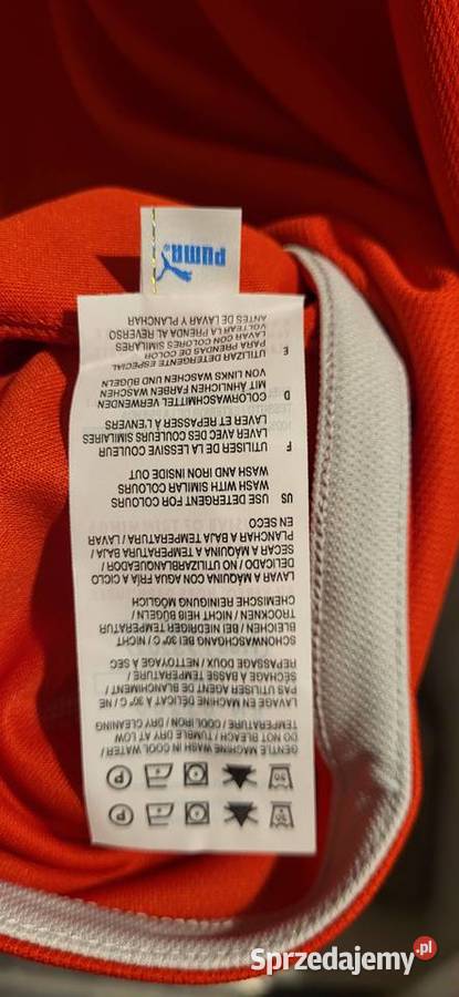 Koszulka czerwona z krótkim rękawem Puma Gdańsk