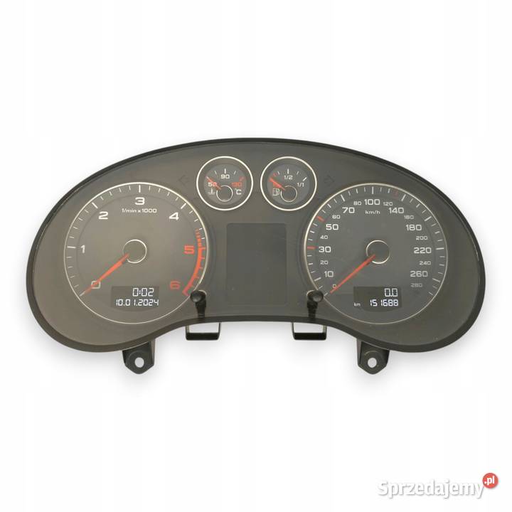 LICZNIK ZEGARY 8P0920932G Audi A3 8P LIFT 20 TDI osobowe Wyposażenie wnętrza lubelskie Chełm