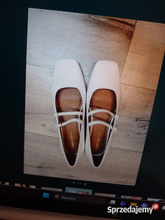 40 River Island Ekskluzywne białe baleriny biały Balerinki Damskie małopolskie