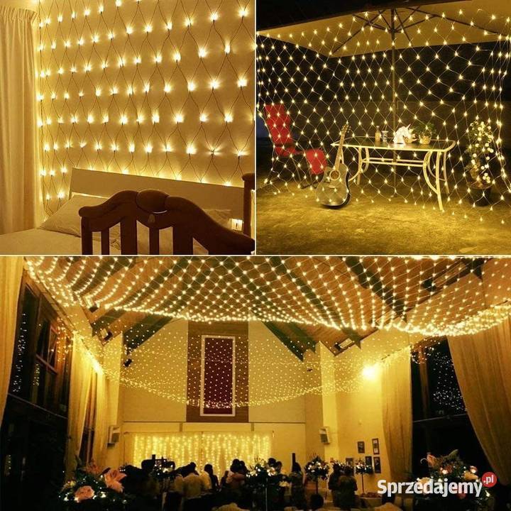 kurtyna świetlna na zewnątrz 100 LED Dom i Ogród Zamość sprzedam