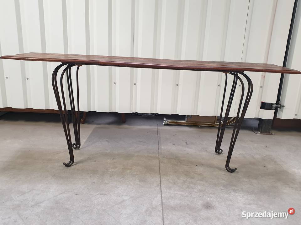 Antyk Konsola Stół przyścienny ręcznie wykonany Antyki pomorskie Gdańsk