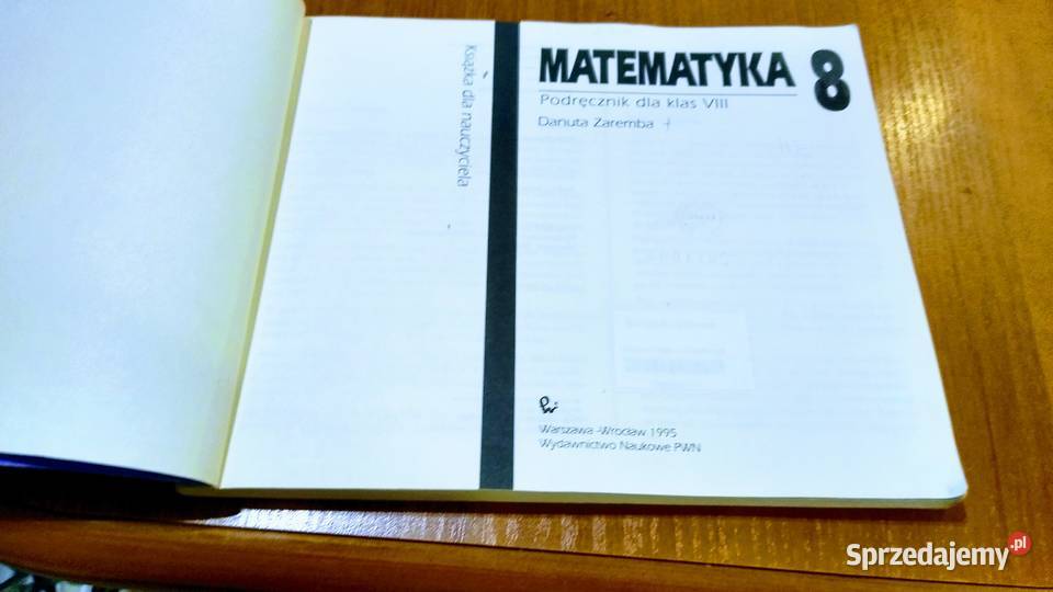 Matematyka 8 podręcznik klas VIII książka miękka Gdańsk