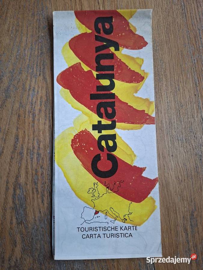 Katalonia Catalunya mapa turystyczna Kraków