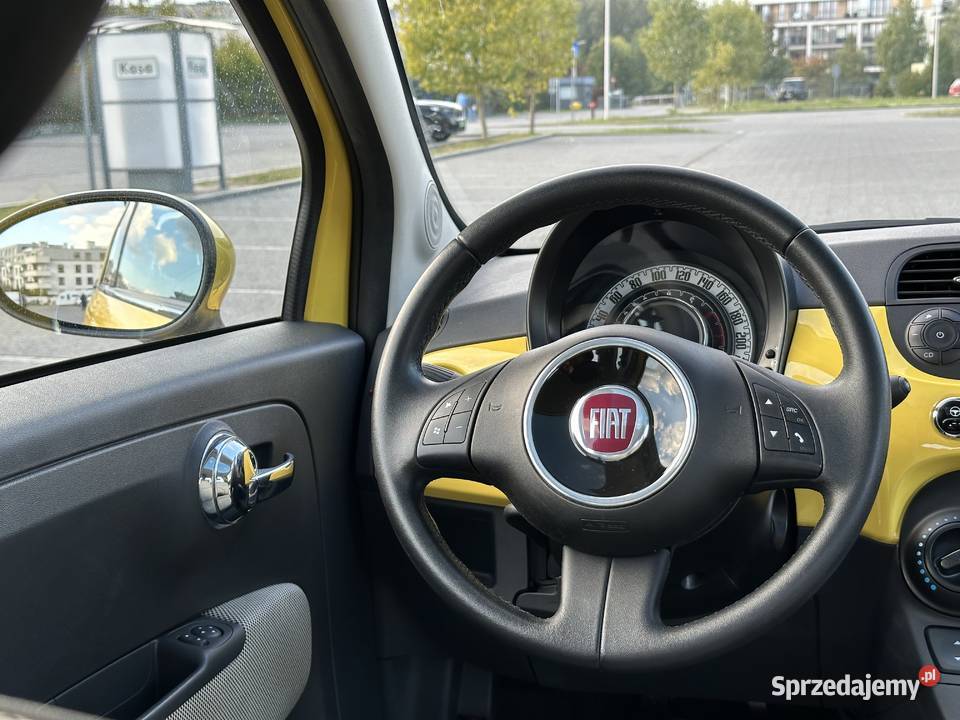 Piękny Fiat 500 12 benzyna klimatyzacja czujniki Warszawa
