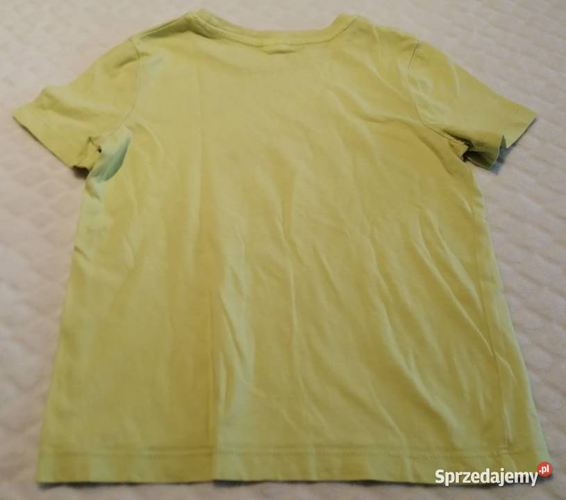 Koszulka krótki rękaw Tshirt żółta kameleon 104 Dla Dziecka Czeladź