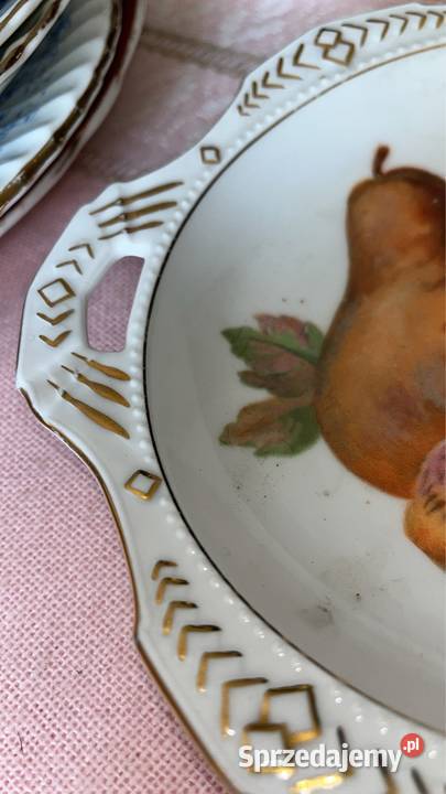 Patera czeska porcelana z manufaktury Victoria Gdańsk