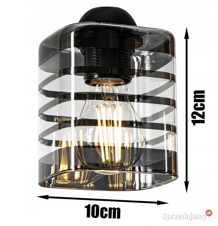 Kinkiet SZKLANA LAMPA ŚCIENNA LOFT Choroszcz