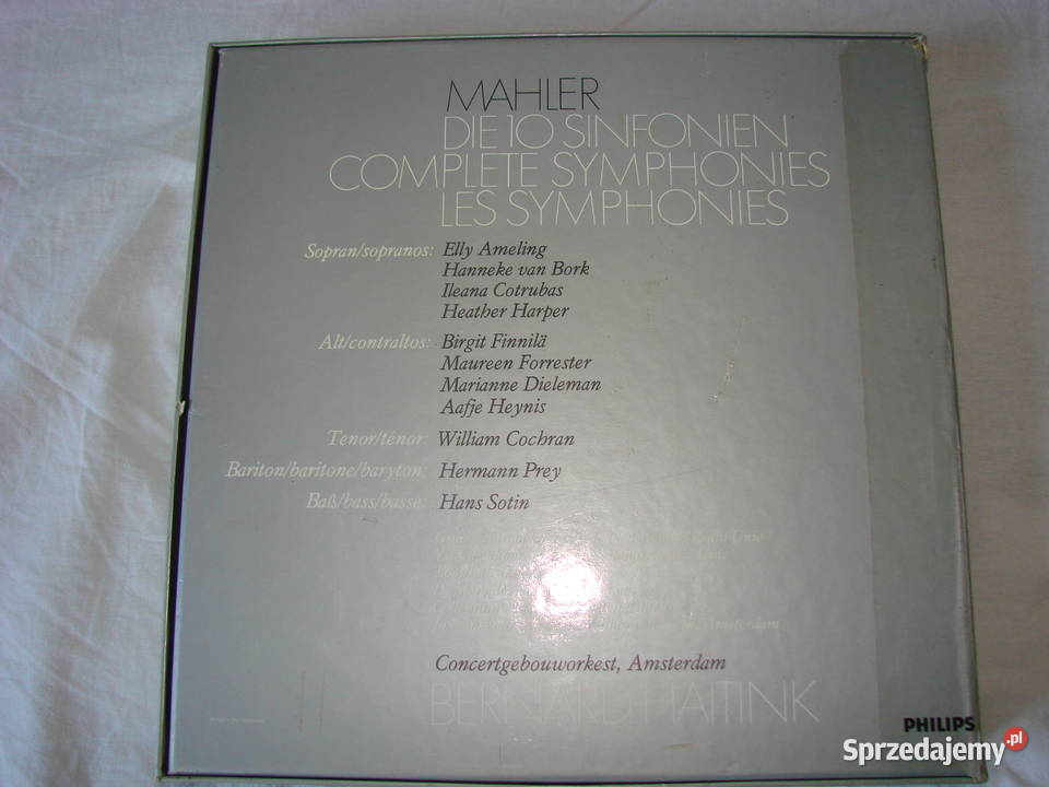 Gustaw Mahler 10 symfonii 16 płyt winyl Pruszcz Gdański
