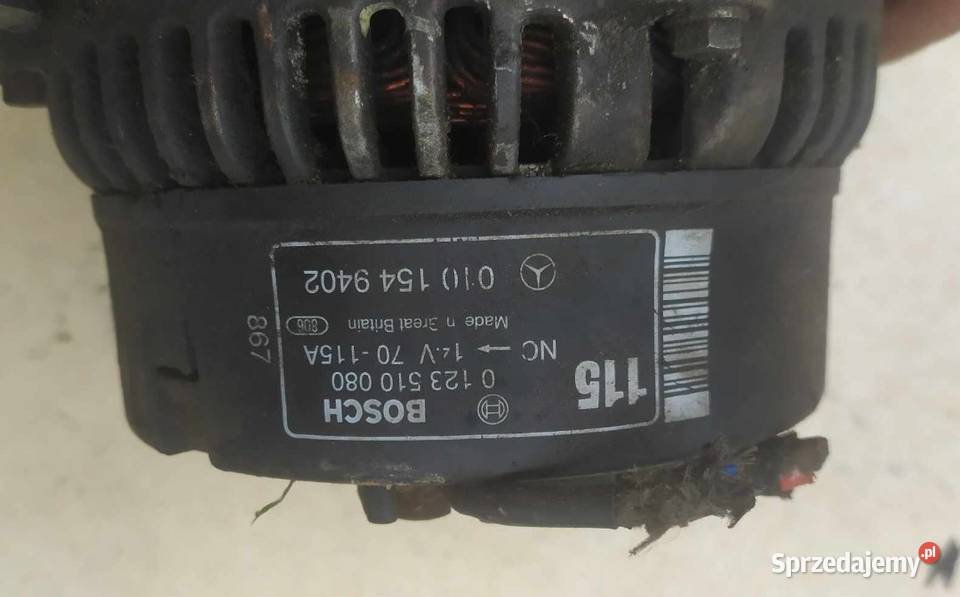 MercedesBenz E W210 Alternator Bosch Układ elektryczny, zapłon Łagiewniki