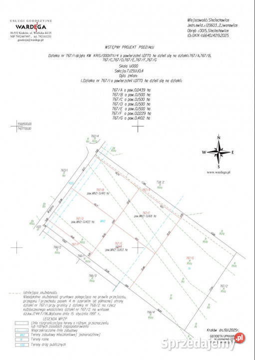 Do sprzedaży działka Sieciechowice 1500m2