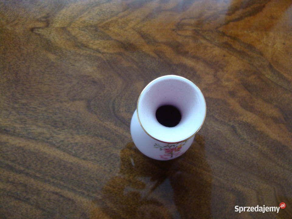 Wazonik z różowej porcelany RGK Latoszyn sprzedam