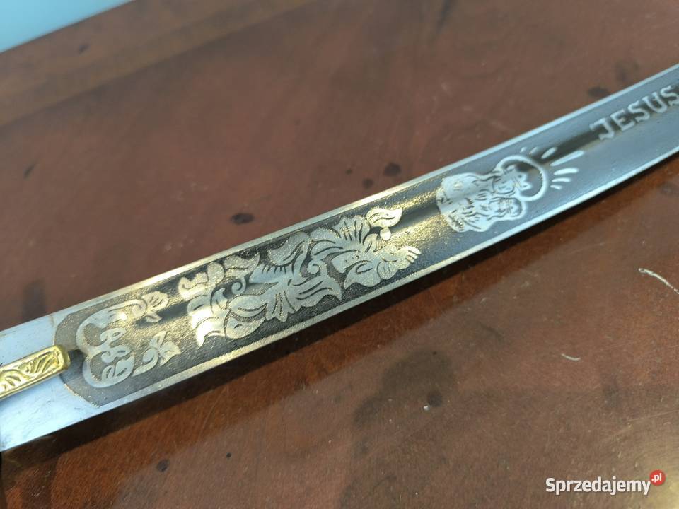 Piękna szabla polska Hussaria Jessus Maria Josef Łódź sprzedam