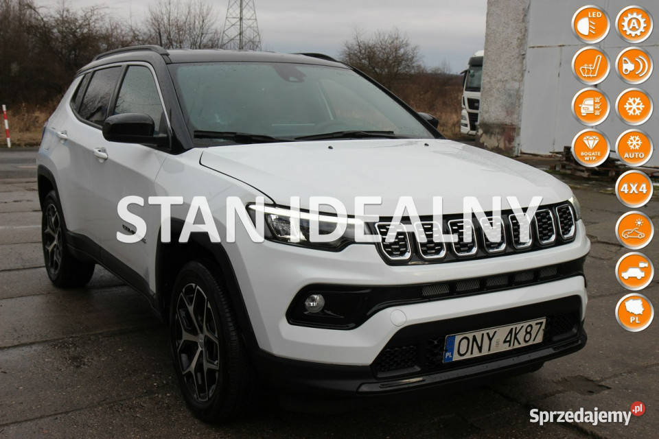 Jeep Compass 2024r LIMITED 20 TURBO 200 benzyna łopatki zmiany biegów Nysa