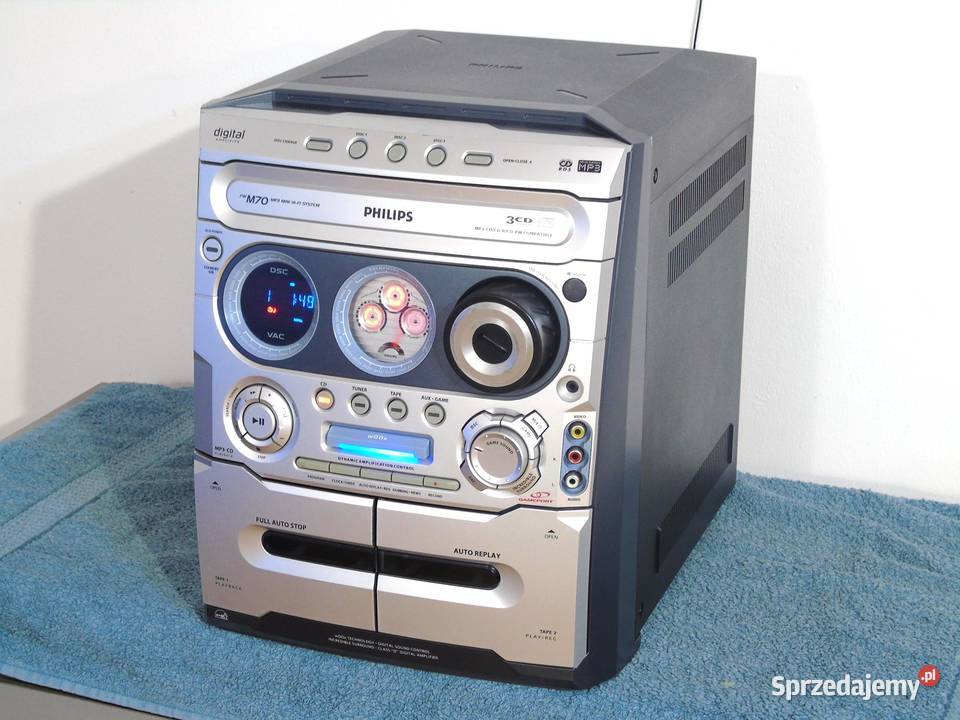 Wieża Philips FWM70 CD AUX RDS magnetofon Jasło