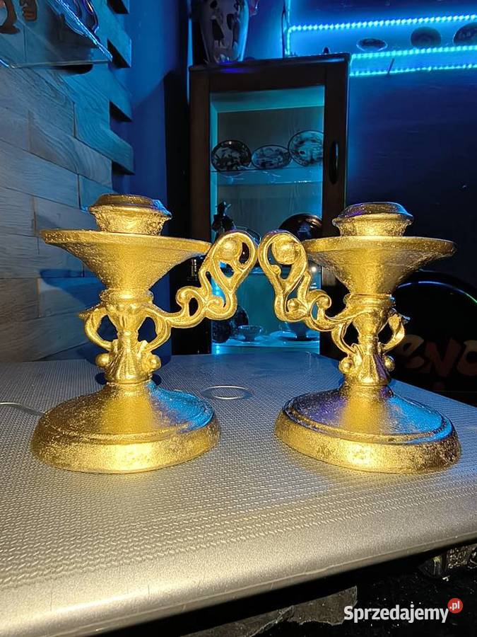 Bliźniacze swieczniki inny kolor Świeczniki Suwałki