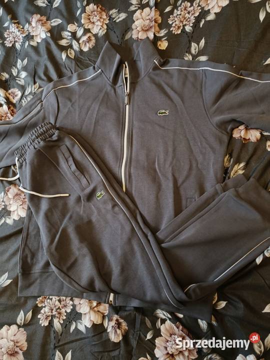 Komplet dresowy Lacoste regular fit szary