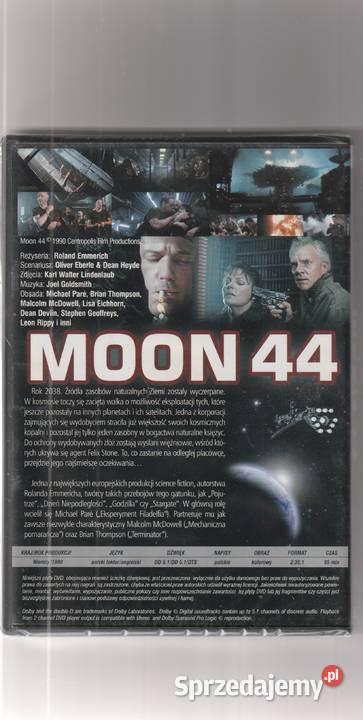 Moon 44 Brian Thompson Malcolm McDowell DVD mazowieckie Pruszków sprzedam