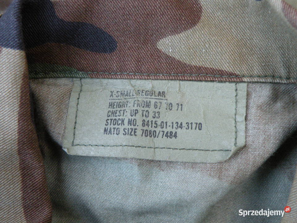 Bluza bdu woodland xsmall USAF obszyta Wrocław