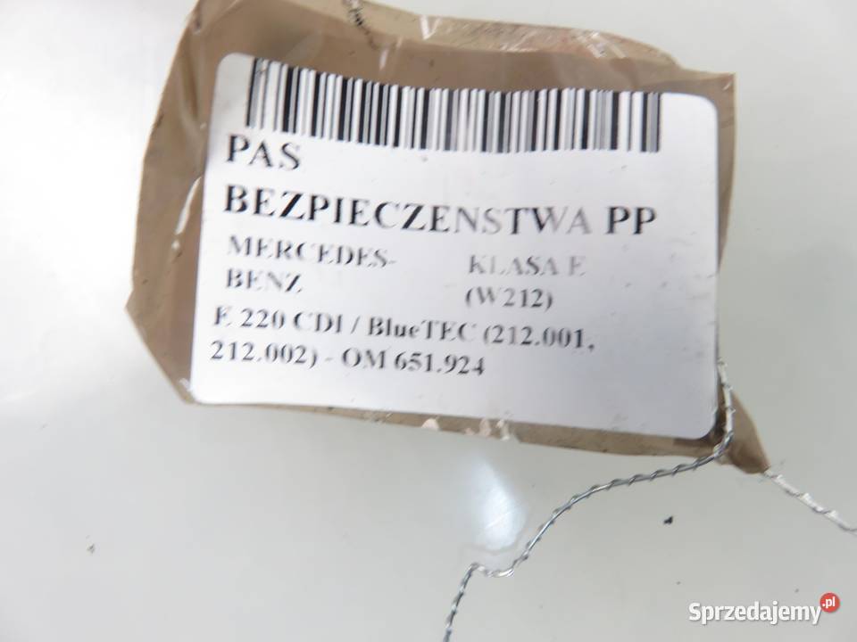 PAS PRAWY PRZEDNI MERCEDES W212 610035800C