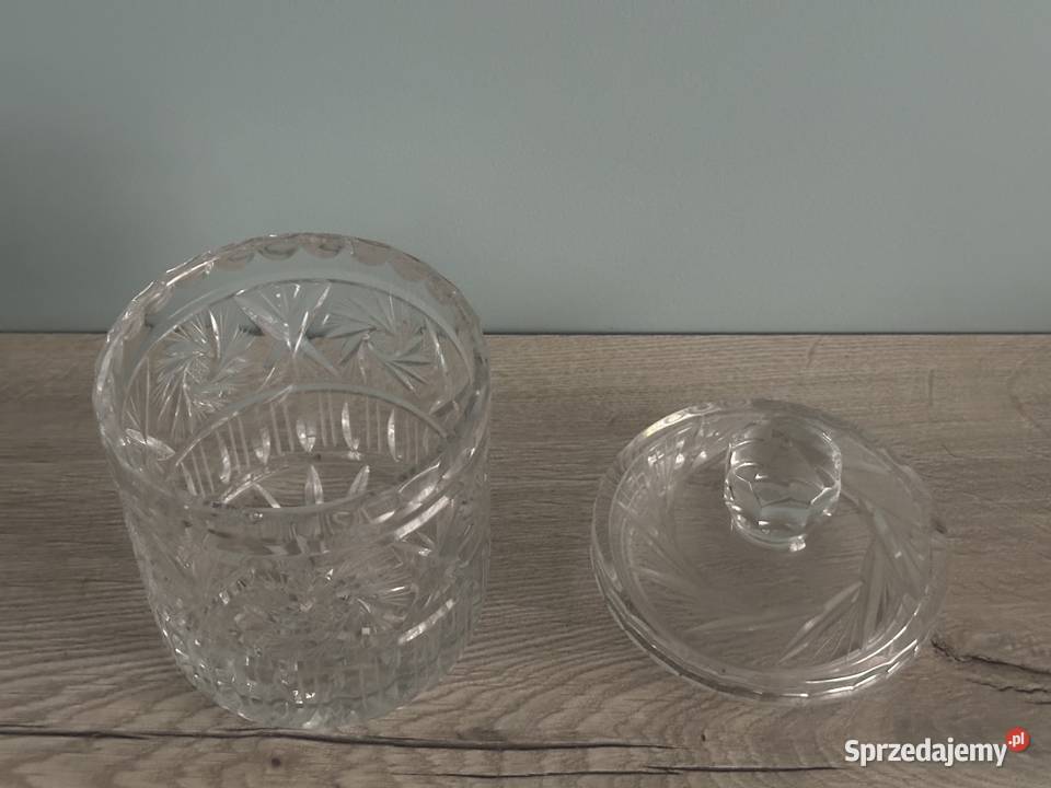 Bombonierka duża kryształ z lat 50tych Łódź