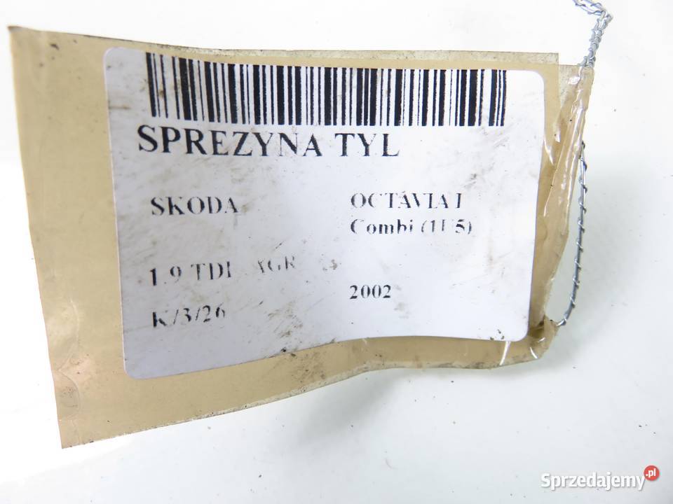 SPRĘŻYNA TYŁ SKODA OCTAVIA I Combi 1U5 19 TDI