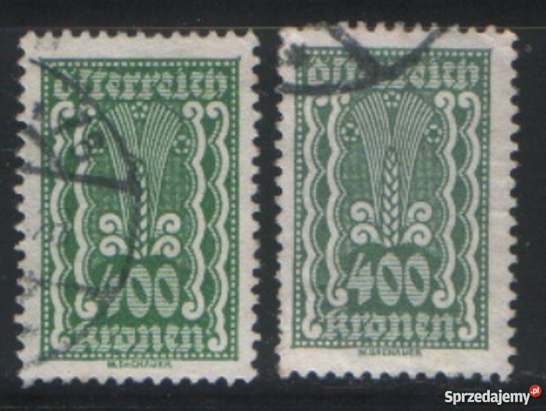 Zn Austria Mi 386 a b kas 1920 Gliwice