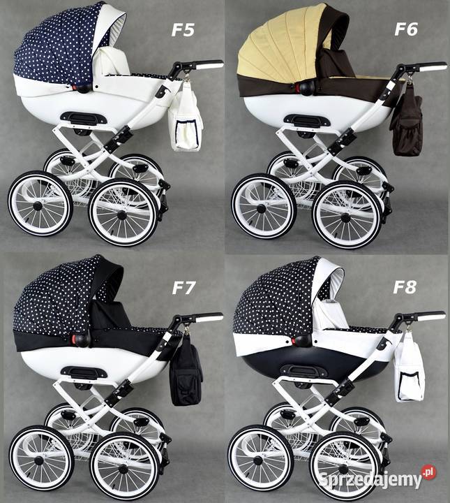 Wózek dziecięcy Retro zestaw 3w1 Fotelik Torba do wózka  Będzin